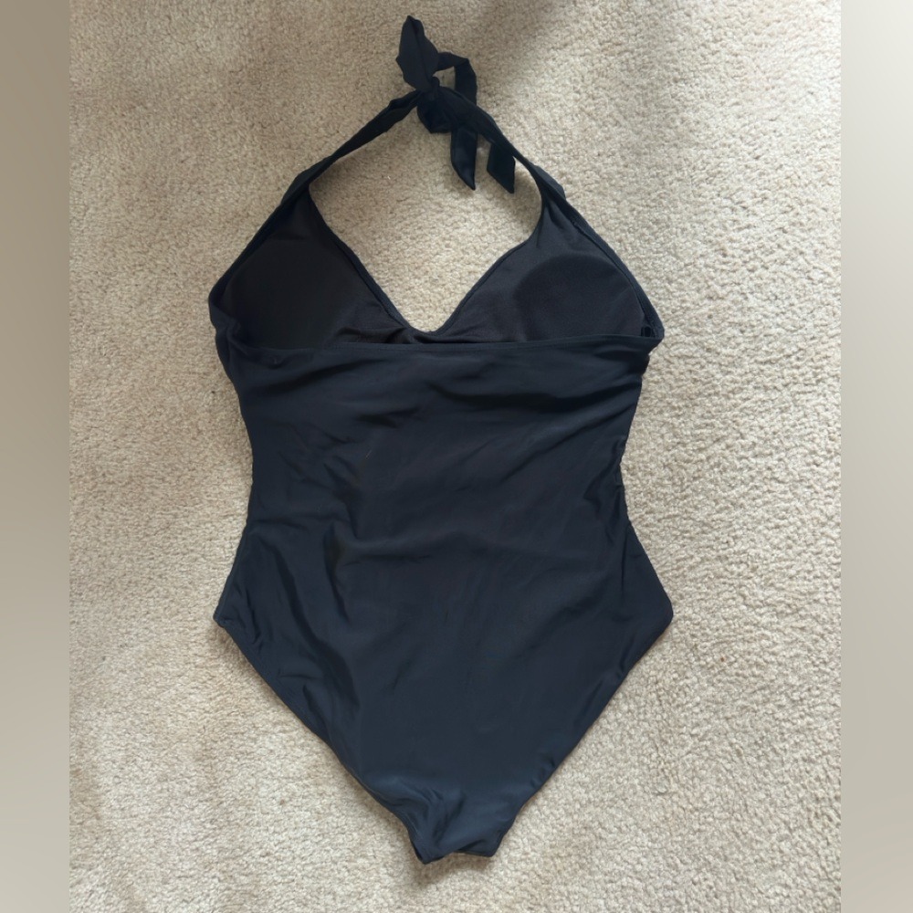 Black Multi Way Wrap One Piece Swimsuit Halter‎ Neck XL